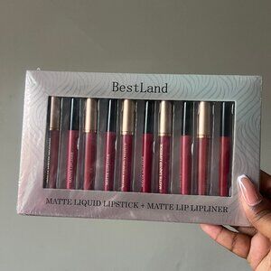 BestLand 12Pcs Matte Liquid Lipstick + Lip Liner Pens Set, One Step Lips Makeup